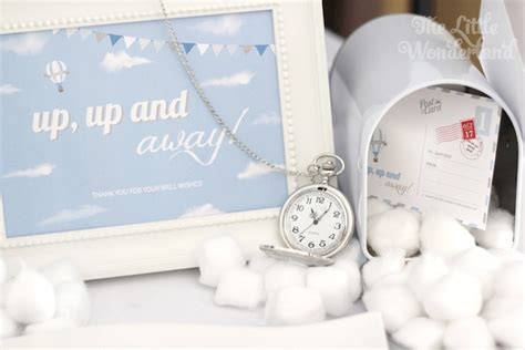 Kara S Party Ideas Blue And White Hot Air Balloon Birthday Party Kara S Party Ideas