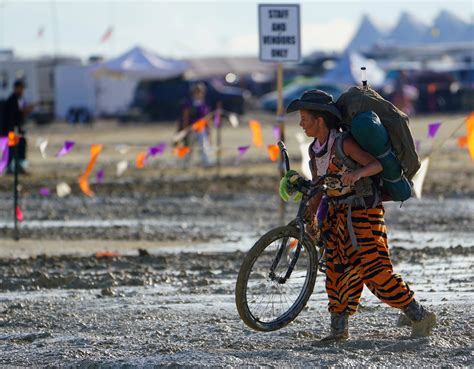 Burning Man Revelers Unfazed By Deluge And Deep Mud Reuters