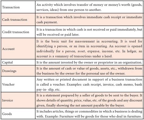 Basic Accounting Terminologies