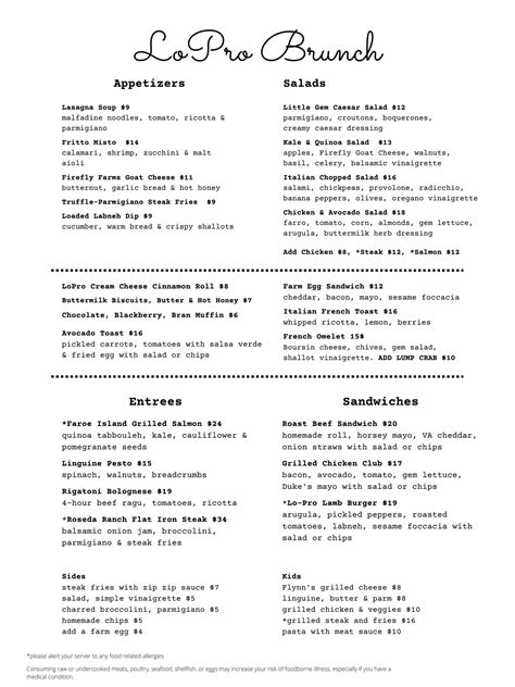 Local Provisions in Sterling launching lunch and brunch