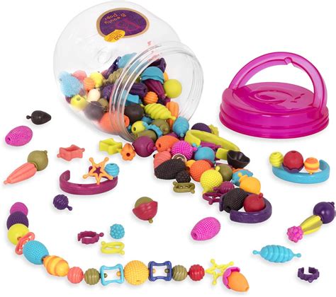 B Toys 150 Pcs Pop Snap Bead Jewelry Set For Kids Pop Arty