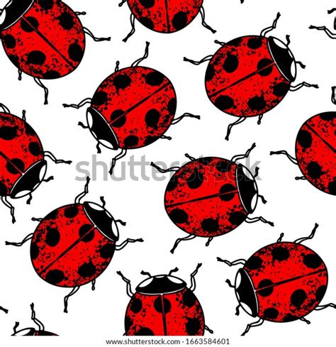 Vintage Insect Seamless Pattern Vector Illustration Stock Vector Royalty Free 1663584601