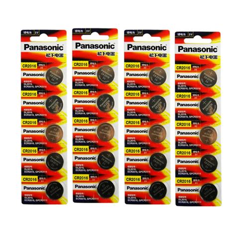 20pcs Original Brand New Battery For PANASONIC Cr2016 3v Button Cell