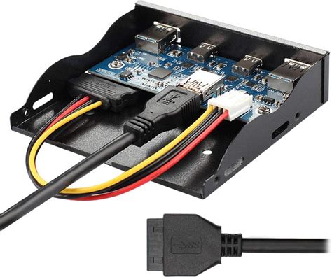 Cablecc Usb C Usb Hub Ports Frontpanel Auf Motherboard Pin