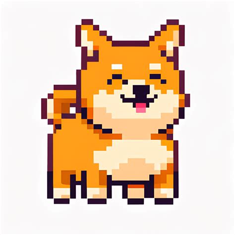 Create an 8bit Shiba Dog Graphic · Creative Fabrica