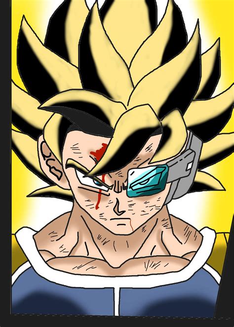 Esta es la versión de mi OC en Super Saiyajin Falso DRAGON BALL