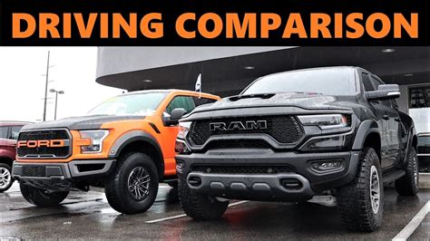 2021 Ram TRX Vs Ford Raptor Which Truck Drives The Best YouTube