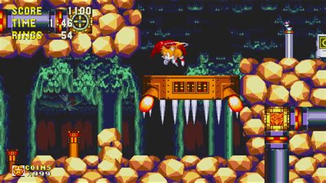 Sonic 3 Knuckles Origins Lava Reef Zone Act 1 Tails 1080 HD