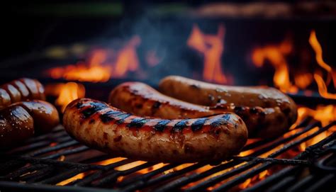 Premium Photo Grilled Sausages Food Grilling Was The First Ai Generated