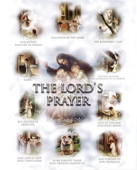 The Lords Prayer Pater Noster Our Father 12x16 Picture Print Poster