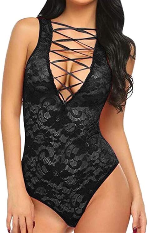 EJTAQ Womens Sexy Lingerie Sexy Lace Lingerie Nightdress Sexy Lingerie