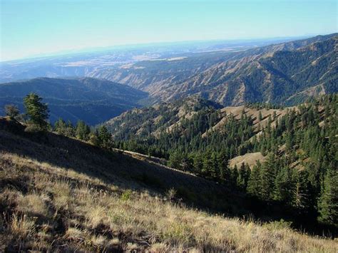 Looking Southeast From The Blue Mountains Of Southeast Washington State