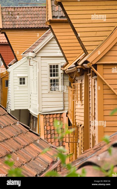 The Wooden Buildings Of Bryggen Unesco World Heritage Site Bergen