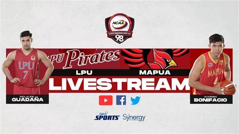 Ncaa Season Lpu Vs Mapua Mens Basketball Round Livestream