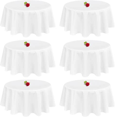 Amazon Pack Round Tablecloth Inch Polyester Round Table Cloth