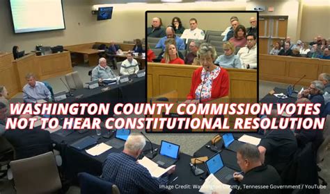 Washington County Commission Votes Not To Hear Constitutional