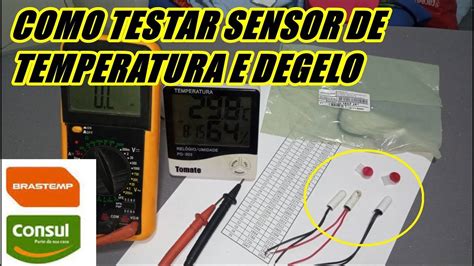 Como Testar Sensor De Temperatura 2 7k Sensor De Degelo Geladeira