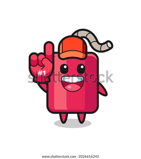 Dynamite Illustration Cartoon Number 1 Fans Stock Vector Royalty Free