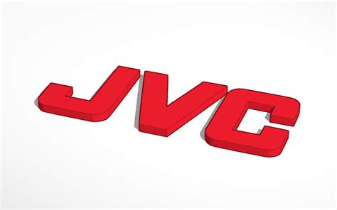 3D design JVC Logo (1927-) - Tinkercad