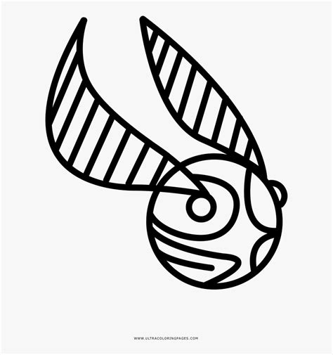 Harry Potter Golden Snitch Coloring Page