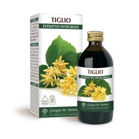 Tiglio Estratto Integrale Liquido Analcoolico 200ml Dr Giorgini