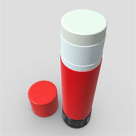 3d Model Glue Stick Open Vr Ar Low Poly Cgtrader