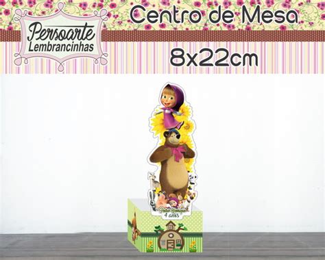 Centro De Mesa Masha E O Urso Elo Produtos Especiais