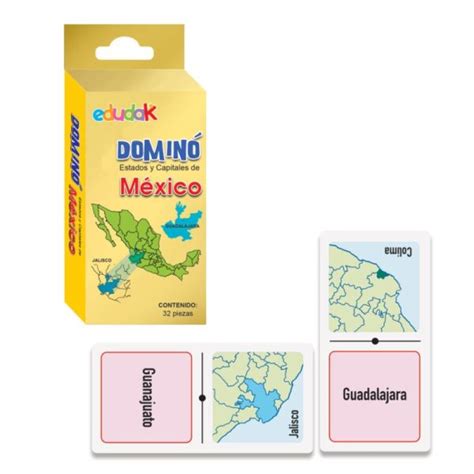 DOMINÓ ESTADOS Y CAPITALES DE MÉXICO ABATO