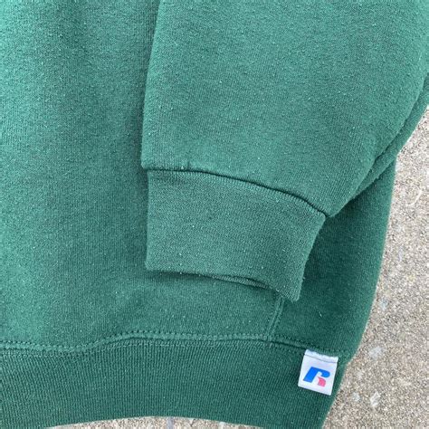 Green Russell Athletic Crew Neck ️ Measurements Depop