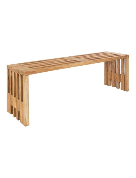 Banc Benidorm En Teck 140X35 Cm House Nordic Plante Ta Deco