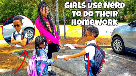 Girls Use Nerd To Do Their Homework What Happen Next Is Shocking Youtube