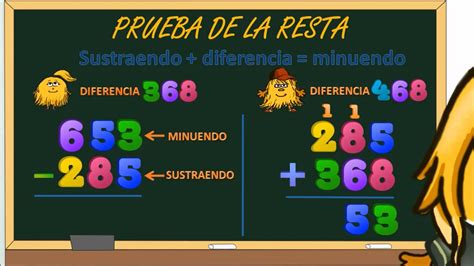 matecitos 3º Primaria La prueba de la resta YouTube