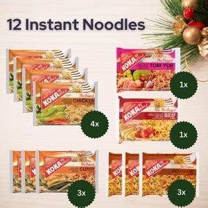 Koka Noodles Advent Calendar X G Instant Noodles With Card Koka