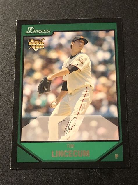 2007 Bowman Draft Tim Lincecum BDP11 Rookie RC EBay