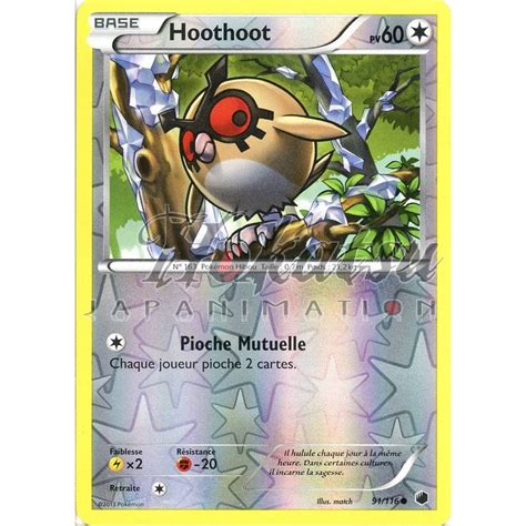 Compra PKM Reverse 091 116 Hoothoot NB09 Glaciación Plasma Pokemon