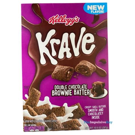 Review Kellogg S Krave Double Chocolate Brownie Batter Cereal