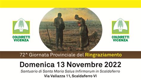 Il 13 Novembre 72a Giornata Del Ringraziamento A Scaldaferro Vi