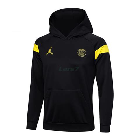 Sudadera De Entrenamiento Psg Con Capucha Negro Amarillo Lars