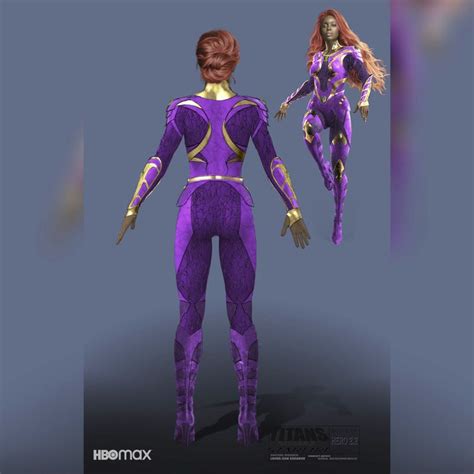 Titans Reveals Starfire S New Supersuit For Season