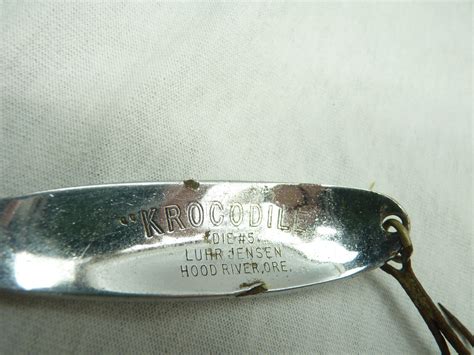 Vintage Luhr Jensen Krocodile Spoon Fishing Lure Die 5 Made In