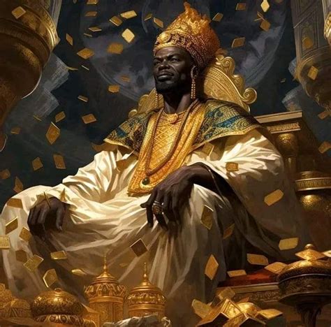 Mansa Musa The Ruler Of The Mali Empire Afrofuturism Art Black Power Art African Art Paintings