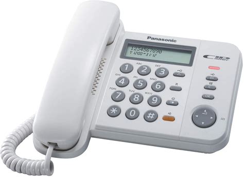 Panasonic Kx Ts Corded Landline Telephone White