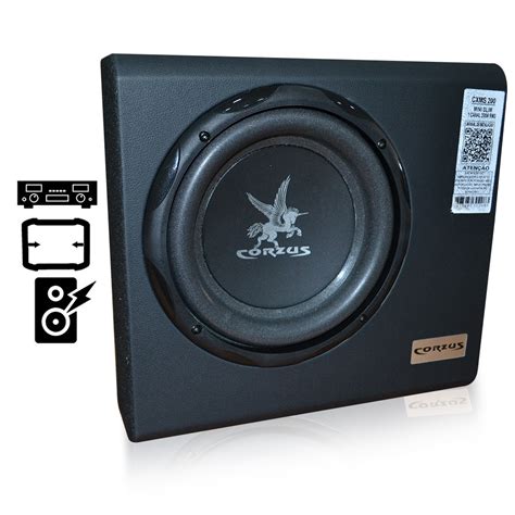 Caixa Amplificada Corzus Cxs Mini Slim W Rms Subwoofer