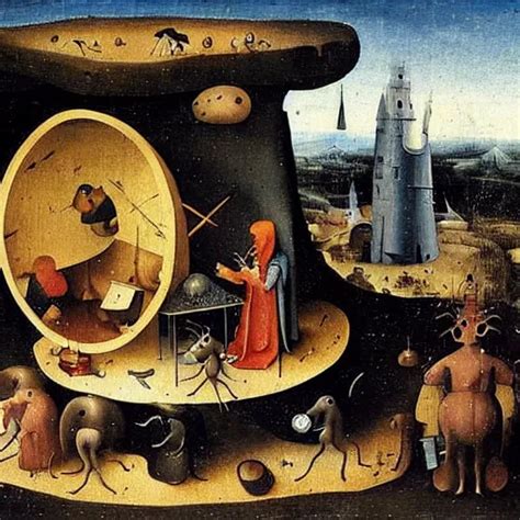 Optical Illusion Painted By Hieronim Bosch Very Stable Diffusion