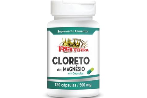 Cloreto De Magnésio PA 120 Cáps Rei Terra