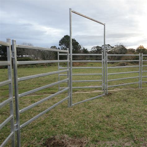 Portable Corral Panels For Cattle Permanent Yards Heavy Duty Cattle Yards