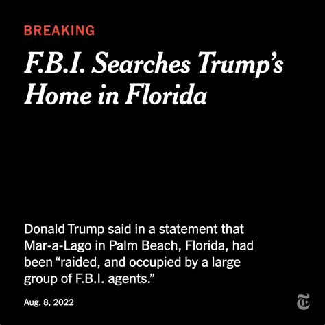 The New York Times On Twitter Breaking News Donald Trump Said On Monday That The Fbi Had