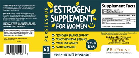 Estrogen Supplements Capsules For Women - Estrogen Pills with 350mg DIM ...