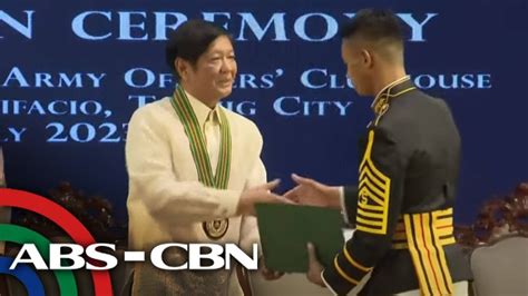 Marcos Attends Graduation Rites Of The Philippine Army Gaigmat Class