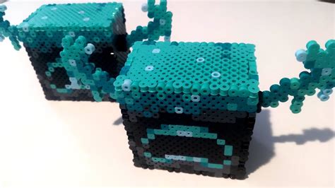 Diy Minecraft Warden 3d Perler Beads Part 1 Head Youtube